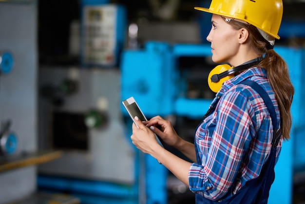 Female Technician at Factory