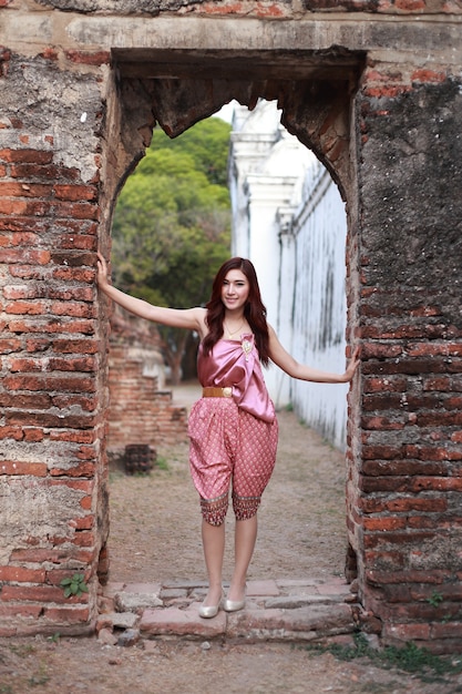 Female in Thai traditional dress