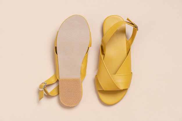 female and woman leather sandals 