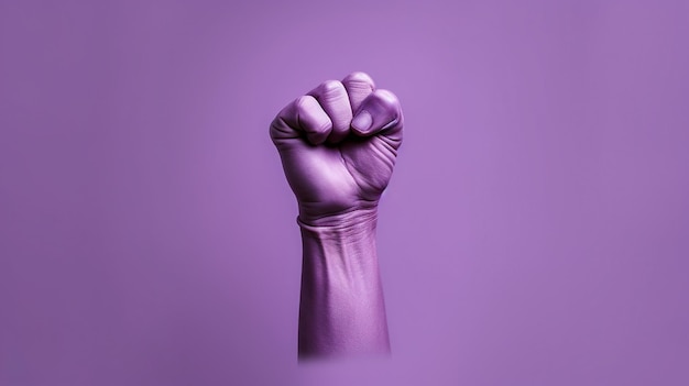 Photo feminist symbol fist symbol feminist flag feminist movement against