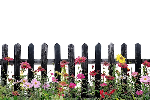 Photo fence flower garden