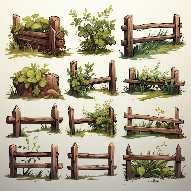 Photo fence game assets