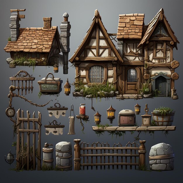 Fence game assets