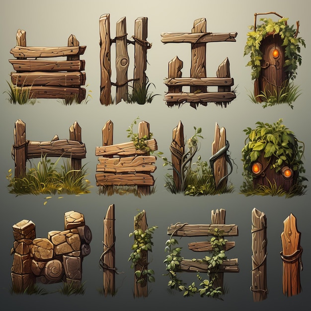 Fence game assets