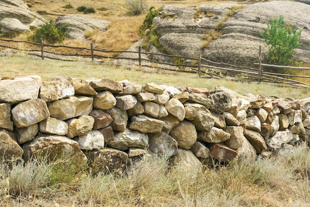 Fence made of stone