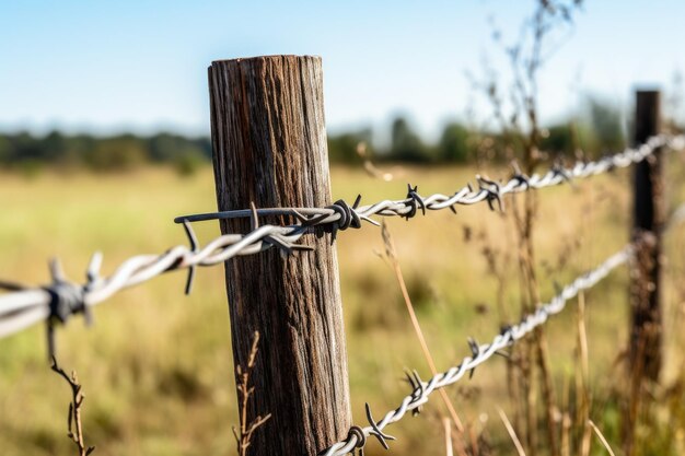 Fenced off with sharp wire