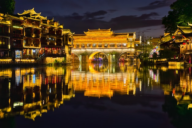 Photo feng huang ancient town phoenix ancient town , china