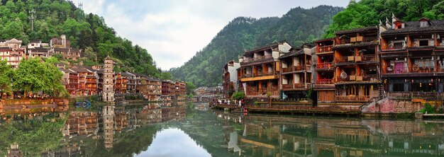 Photo feng huang ancient town phoenix ancient town china