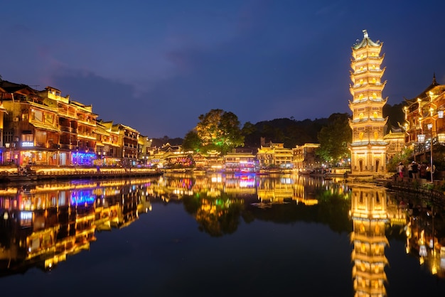 Photo feng huang ancient town phoenix ancient town china