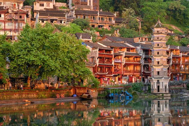 Photo feng huang ancient town phoenix ancient town , china