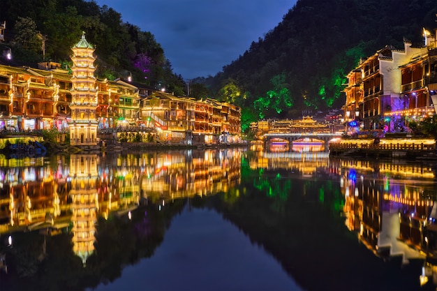 Photo feng huang ancient town phoenix ancient town , china