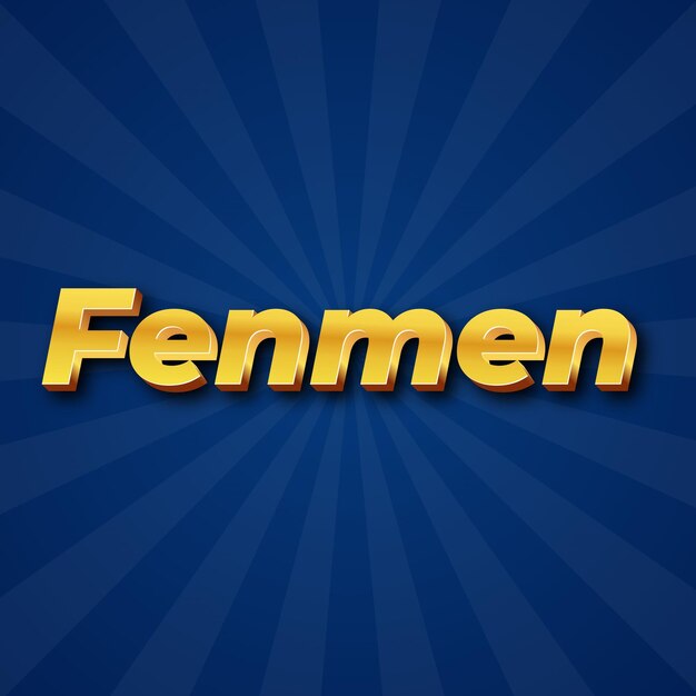 Fenmen Text effect Gold JPG attractive background card photo