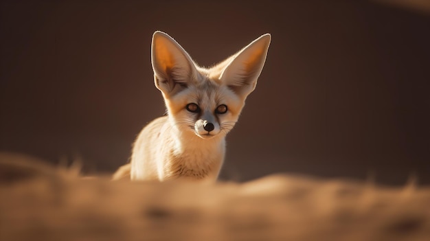 Fennec Fox39s Twilight Frolic in het Saharan Sands