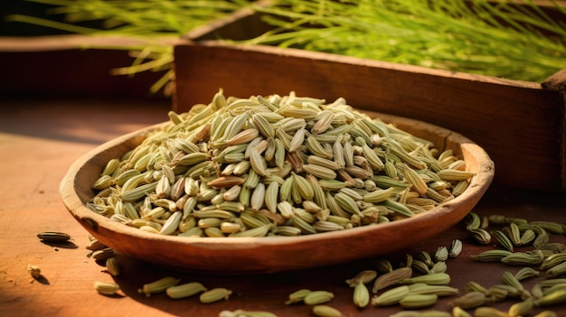 Photo fennel seeds fennel flowers