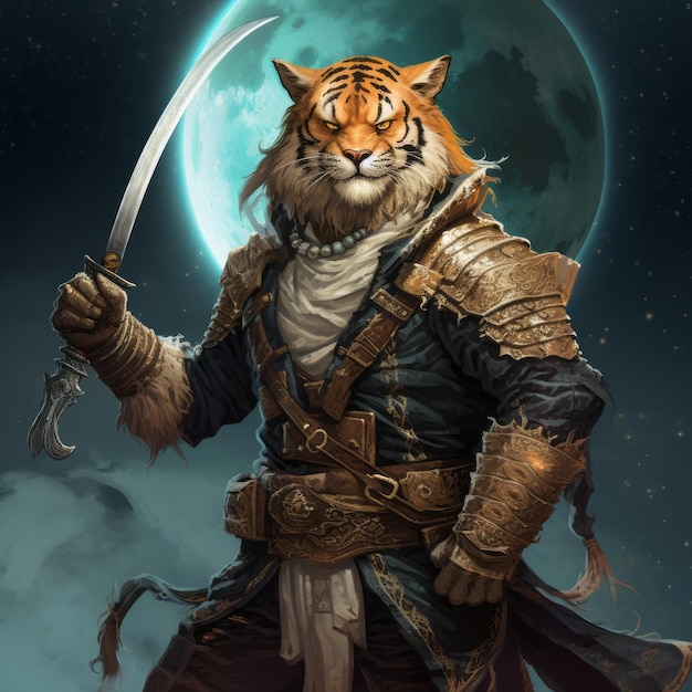 The Feral Corsair A DD Inspired Guide to the Tiger Pirate with Scythe in a Starry Enclave