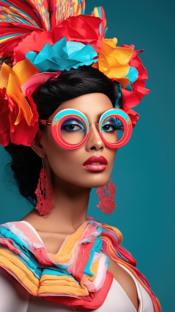 Feria de cali columbia woman wearing glasses