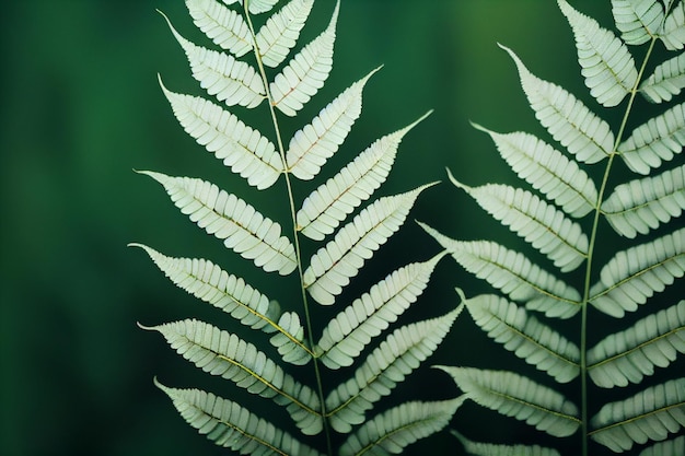 Fern Leaf Green Foliage Background