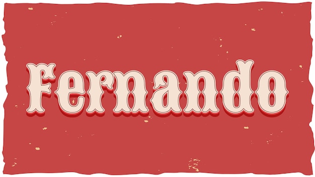 Photo fernando vintage text