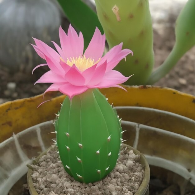 Photo ferocactus seedling