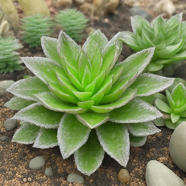 Photo ferocactus seedling