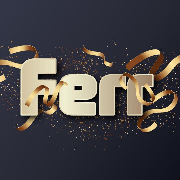 Ferr Text effect Gold JPG attractive background card photo