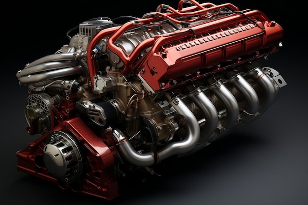 Ferrari TwinTurbocharged 39Liter V8 Performance Generative Ai