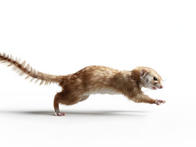 ferret isolated on white background