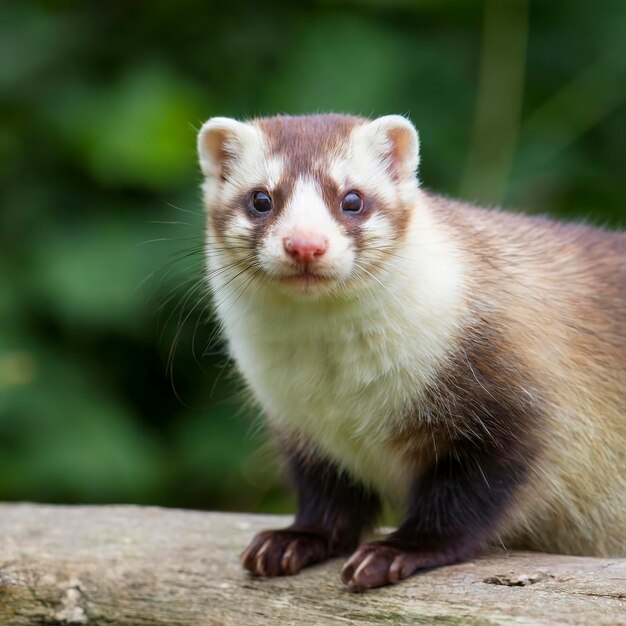 A Ferret portrait wildlife photography