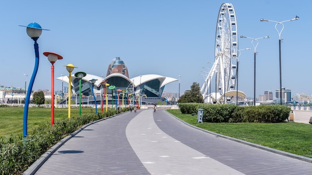 Photo ferris wheel in baku azerbaijan