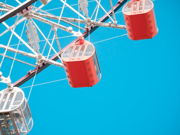 Ferris Wheel Over Blue Sky