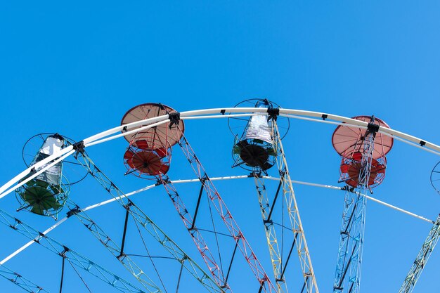 Ferris wheel and blue sky