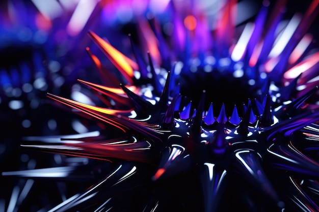 Ferrofluid close-up in detail