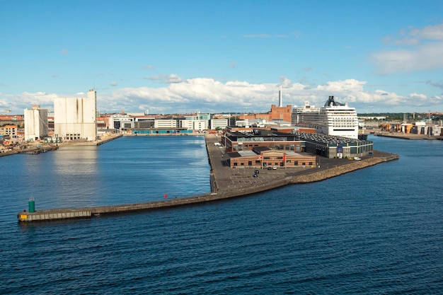 Ferry in the harbor of Copenhagen