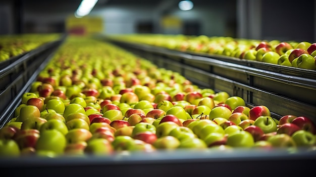 Foto fesh-appelen in fruitverpakkingen