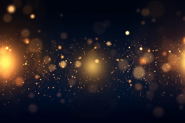 festival abstract background with Golden glitter lights