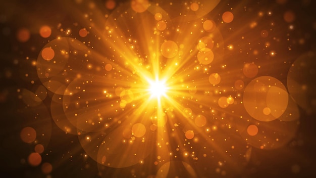 festival backgroundyellow bokeh light backgroundglitter abstract background for celebration