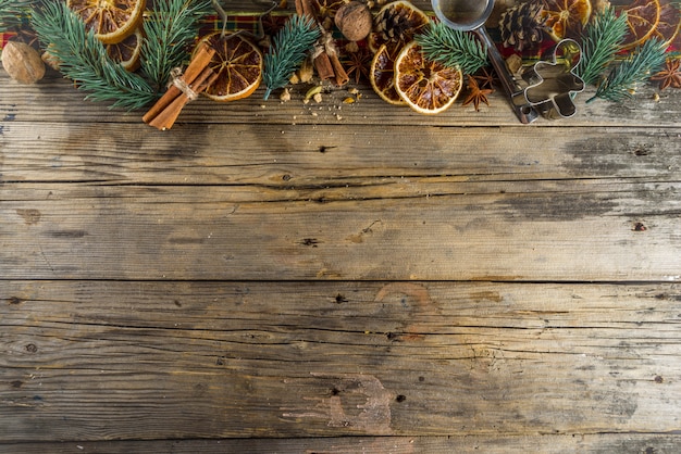 Festival Christmas baking background