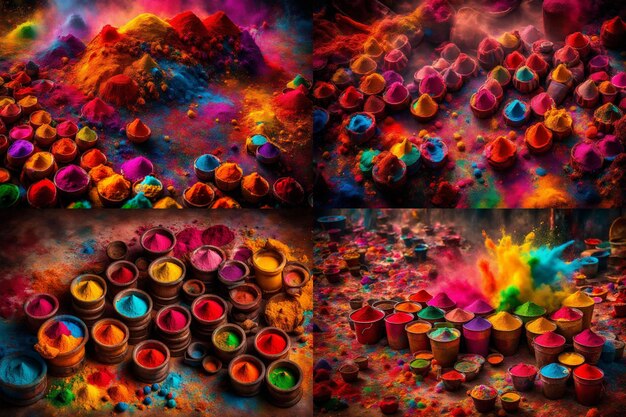 Festival of Colors in India Color powder