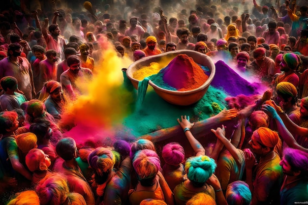 Festival of Colors in India Color powder