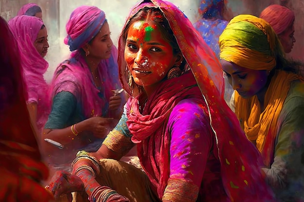 Festival of colors india holi celebration