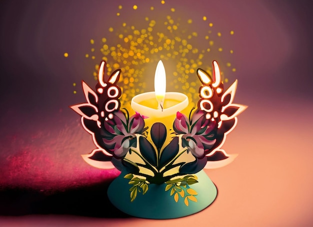 Фестиваль огней цветочный символ