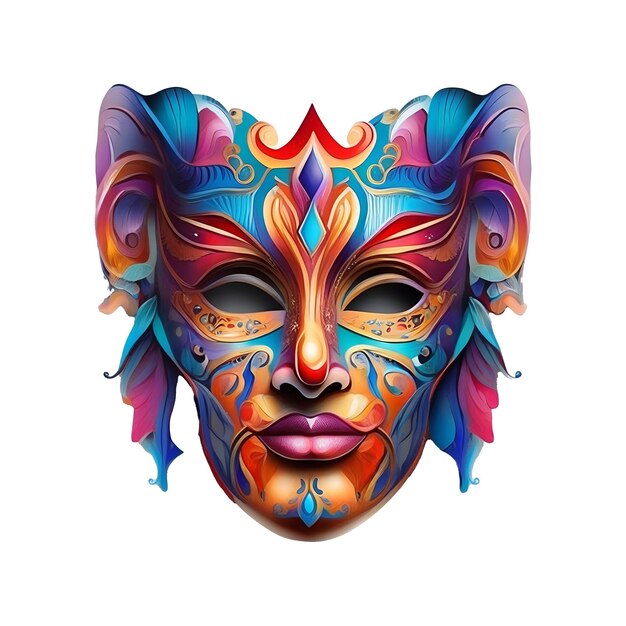 Festival Mask Illustration