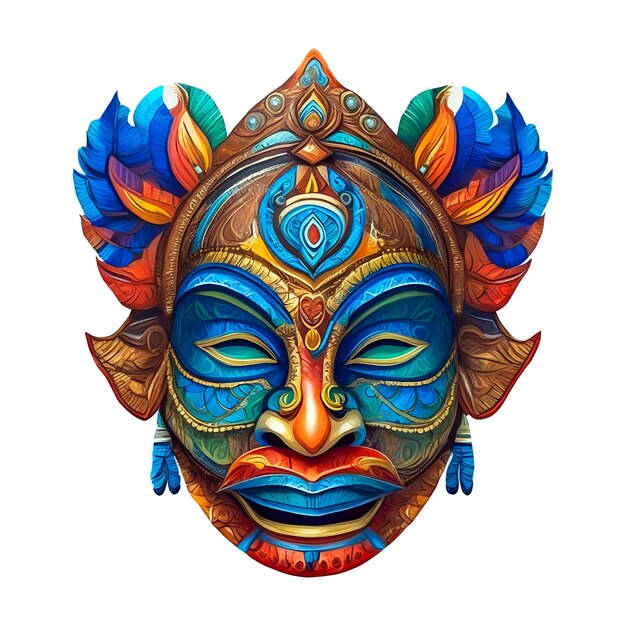Иллюстрация фестивальной маски