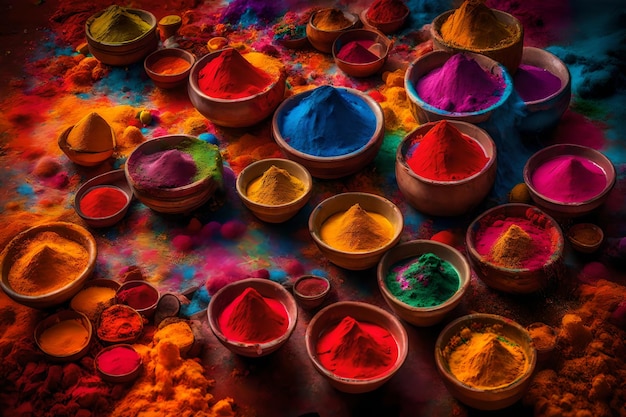 Festival of Colors in India Kleurpoeder