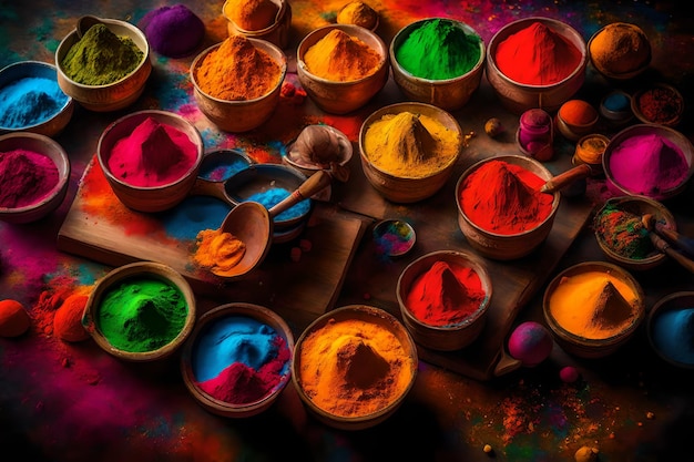 Festival of Colors in India Kleurpoeder