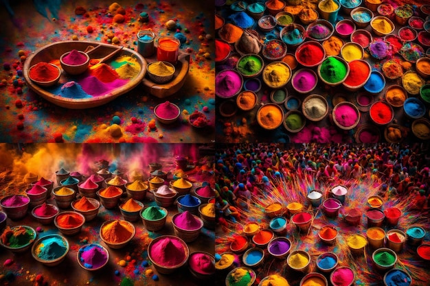 Festival of Colors in India Kleurpoeder