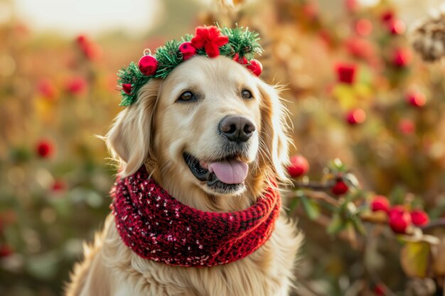 Festival Pets Dressed Up In Festive Accessories For A Delightful Portrait