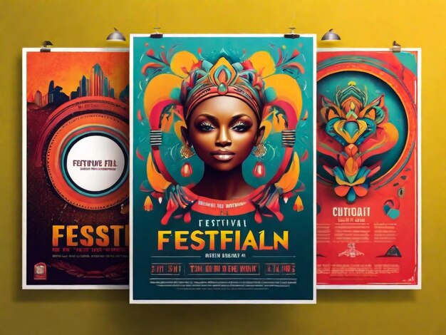 Festival posterontwerp