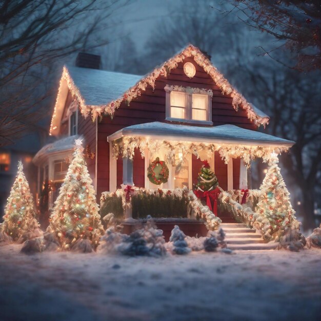 A Festive American Christmas Home
