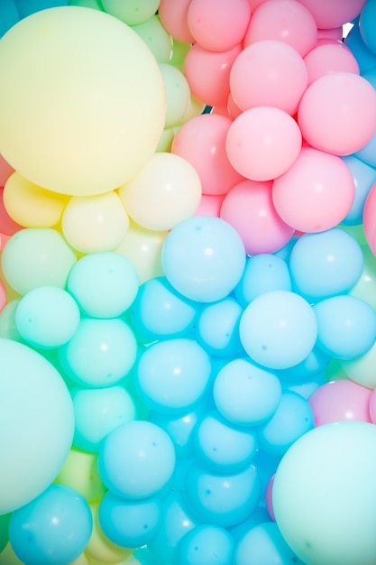 Festive background close-up balloons backgrounds